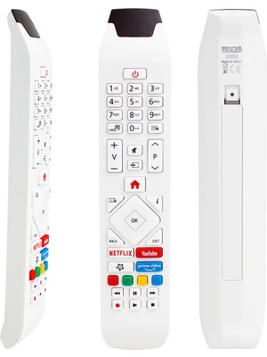 Weko Kl Vestel RCA343140P Youtube-Netflıx-Prime Vıdeo Tuşlu Lcd-Led Tv Kumanda Beyaz
