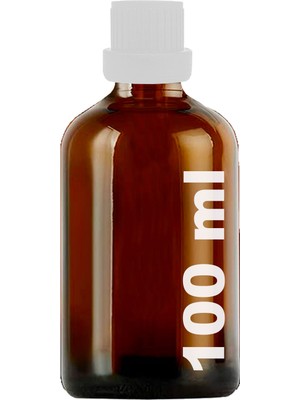 Afracam 100 ml Plastik Kilitli Beyaz Kapaklı Amber Hediyelik Şişesi 100 cc Kolonya Koku Süs Kahverengi Cam Şişe 1 Adet