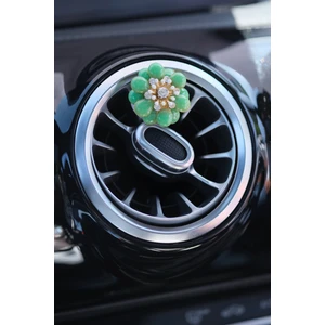 Yeşil Kalın Yapraklı Çiçek Klima Koku No 4