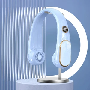 Yeni Asılı Boyun Taşınabilir Yapraksız Küçük Fan USB Şarj Edilebilir (Yurt Dışından)