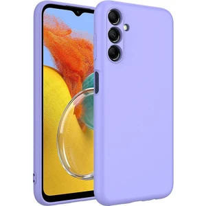 Case 4U Samsung Galaxy M14 Kılıf Kamera Korumalı Içi Kadife Logosuz Mara Lansman Silinebilir Kılıf Lila