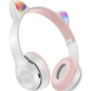 P47M Bluetooth Kedi Kulaklı LED Işıklı Kulak Üstü Kulaklık