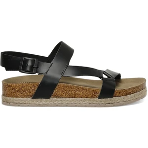 Nine West Ewo 3fx Siyah Kadın Kalın Taban Sandalet