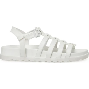 Nine West Lucla 3fx Beyaz Kadın Kalın Taban Sandalet