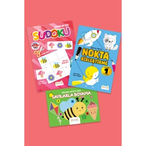Staau Çocuk Eğlenceli Aktivite  Seti - 1 (3 Kitap)