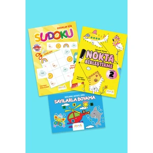 Staau Çocuk Eğlenceli Aktivite  Seti - 2  (3 Kitap)