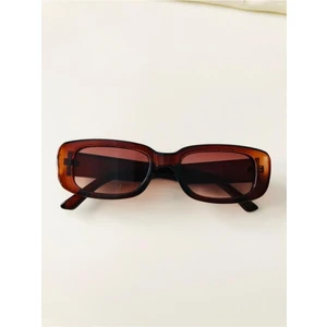 Chunky Frame Vintage Kahverengi Güneş Gözlüğü