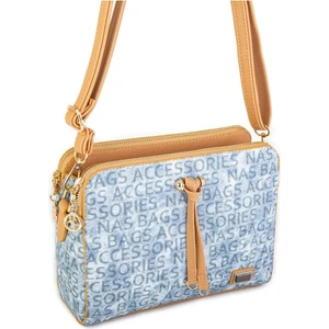Nas BAG-461 Yazılı Bayan Çapraz Çanta Kadın Çanta