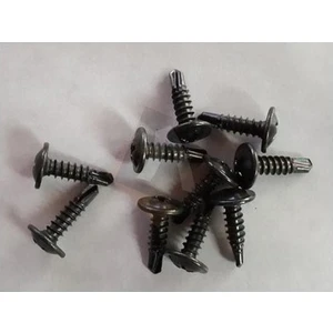 TUĞRA HIRDAVAT Rysb 4.2X22 mm 100 Adet Siyah Pul Başlı Matkap Uçlu Vida Otomatik Vida