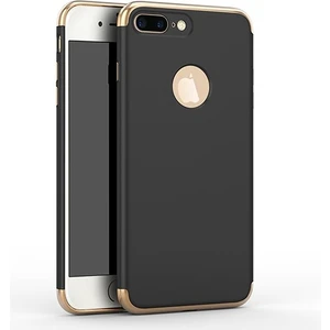 Fitcase iPhone 7 / 8 Plus Kılıf Golden Frame Arka Kapak Siyah