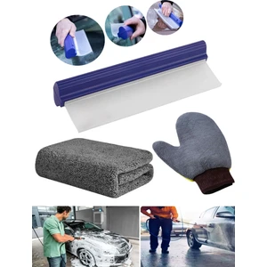 Anadolu Strong Silikon Uçlu Cam Sileceği Çekçek ve Püsküllü Mikrofiber Araba Yıkama ve Detay Temizlik Eldiveni Oto Yıkama Bezleri ve Çekçekleri