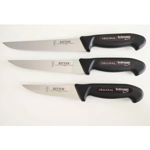 Kasap Bıçağı  Seti 3 Adet  ( 13cm+18cm+21cm) Siyah