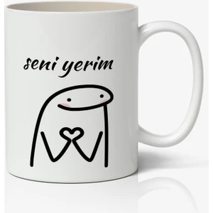 Nostaljik Lezzetler Seni Yerim Yazılı Baskılı Kupa Bardak