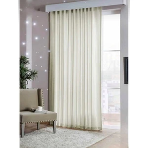 Lüx Atlas Saten Krem Güneşlik Perde - 360 x 200 cm