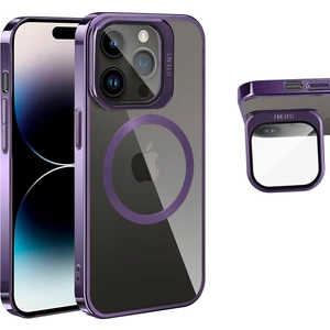 Case 4U Apple iPhone 14 Pro Max Kılıf Kamera Korumalı Magsafe Wireless Şarj Özellikli Standlı Klon Kapak