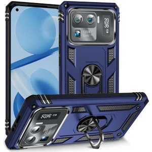 Xiaomi Mi 11 Ultra Kılıf Yüzüklü Standlı Manyetikli Armor Zırh