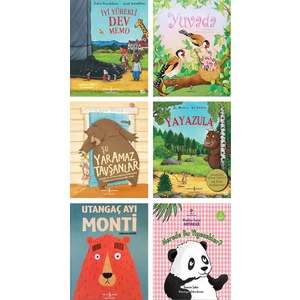 İş Bankası Kültür Yayınları İyi Yürekli Dev Memo + Yuvada + Şu Yaramaz Tavşanlar + Yayazula + Utangaç Ayı Monti + Nerede Bu Yiyecekler? - 6 Kitap Çocuk Öykü Seti