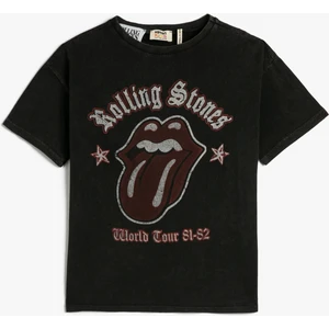 Rolling Stones Tişört Lisanslı Kısa Kollu Bisiklet Yaka Pamuklu