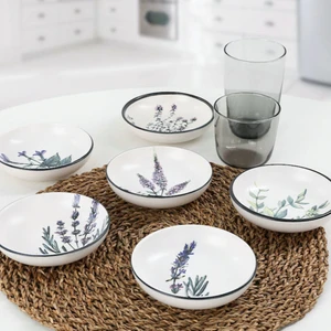 Çiçek Bahçesi Halka Çerezlik/Sosluk 13 Cm 6 Adet - 18938/43