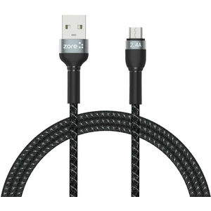 Samsung Şarj Kablosu 2.4 A Mikro USB Hızlı Şarj Kablosu 1 Metre Hasır Örgü Kablo