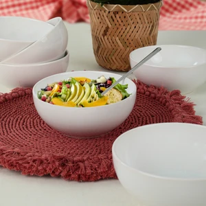 Mat Beyaz Delta Çorba Kasesi 14 Cm 6 Adet