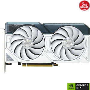 GEFORCE DUAL RTX 4060 TI 8GB 128bit GDDR6 2595MHz OC HDMI 3xDP (DUAL-RTX4060TI-O8G-WHITE) DLSS3 EKRAN KARTI