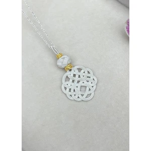 Gümüş Kazaziye Aşk Düğümü Kolye