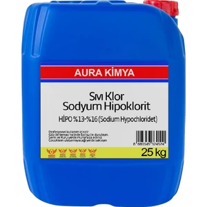 Aura Kimya Sıvı Klor 25 kg Sodyum Hipoklorit %15