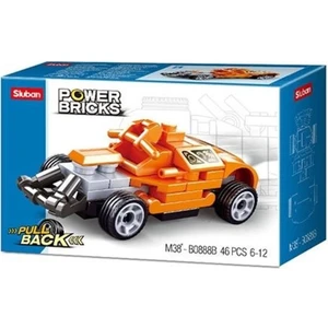 Power Bricks Çek Bırak Turuncu Spor Araba