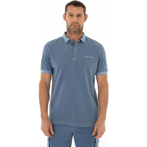 Erkek Regular Fit Parça Boyama Polo Yaka Tişört Y25374376301