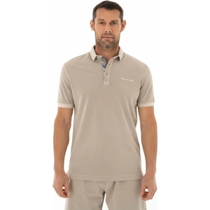 Erkek Regular Fit Parça Boyama Polo Yaka Tişört Y25374376301