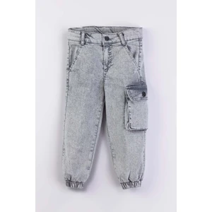 Gold Class Kidswear Erkek Çocuk Jogger Kargo Cepli Kot Pantalon