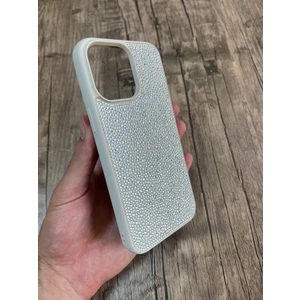 Apple iPhone 14 Pro Max Taşlı Silikon Kılıf Parlak Şık Kapak Voyoston