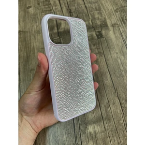 Apple iPhone 13 Pro Max Taşlı Silikon Kılıf Parlak Şık Kapak Voyoston