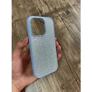 Apple iPhone 14 Plus Taşlı Silikon Kılıf Parlak Şık Kapak Voyoston