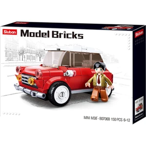 Model Bricks Kırmızı Retro Araba