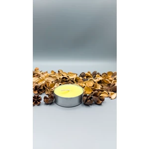Tealight Mum Maxi Boy Soya Parafinli Narenciye Kokulu Sarı 50 Adet