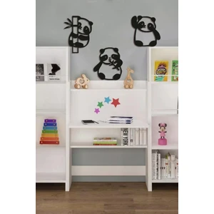 Ensa Design 3'lu Yavru Panda Duvar Dekoru - Duvar Süsü - Çocuk Odası Konsepti