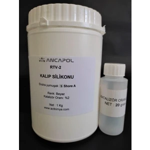 Rtv-2 Kalıp Silikonu 1.kalite Transparan 5 Shorea 5 Kg