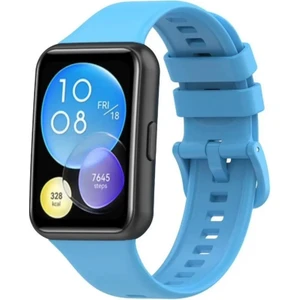 Nezih Case Huawei Watch Fit 2 Uyumlu Spor Jel Silikon Kordon Mavi
