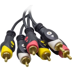 3 Rca + 3 Rca 3 Metre Kablo