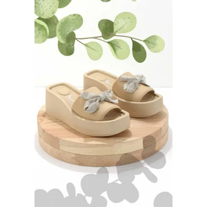 Bej Kumaş  Kadın Terlik K04140230004