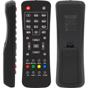WEKO KR AMSTRAD-KAWAİ MİNİ TELETEXLİ*AMSTRAD*KAWAİ*CİTYBOX*DİGİPOL SD UYDU KUMANDASI (2303=18160)