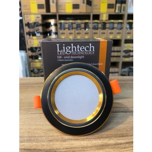 Lightech 10 Adet Ece 5 Watt 3 Renk LED Spot Siyah Kasa 3 Modlu Beyaz-Günışığı-Sıcak Beyaz 3 ü 1 Arada