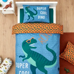 Karaca Home Young Cool Dino %100 Pamuk Tek Kişilik Nevresim Takımı