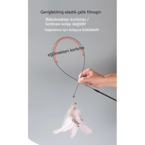 2023 Yeni Vantuzlu Kedi Teaser Tüy Direği (Yurt Dışından)