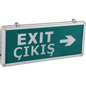 CT-9166 Exıt Çıkış Armatürü Ledli 4 Saat Akülü Yönlendirme Armatürü