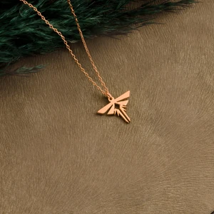 Dkmn Silver Last Of Us Ateş Böcekleri Sembol Kolye Unisex Gümüş Kolye