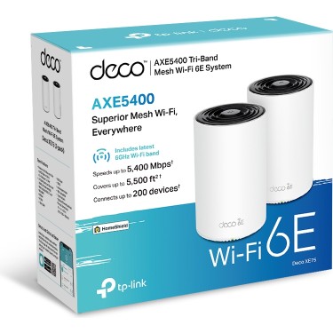TP-Link Deco XE75(2-pack), AXE5400, 6GHZ ve 160MHZ, WPA3 Fiyatı