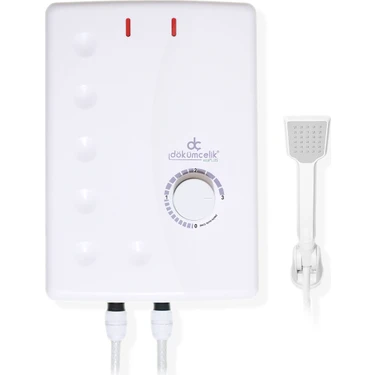 Dökümçelik Ecoplus Elektrikli Şofben 7500W Depo Suyu Uyumlu 3 Kademe Enerji Tasarrufu ve Hızlı